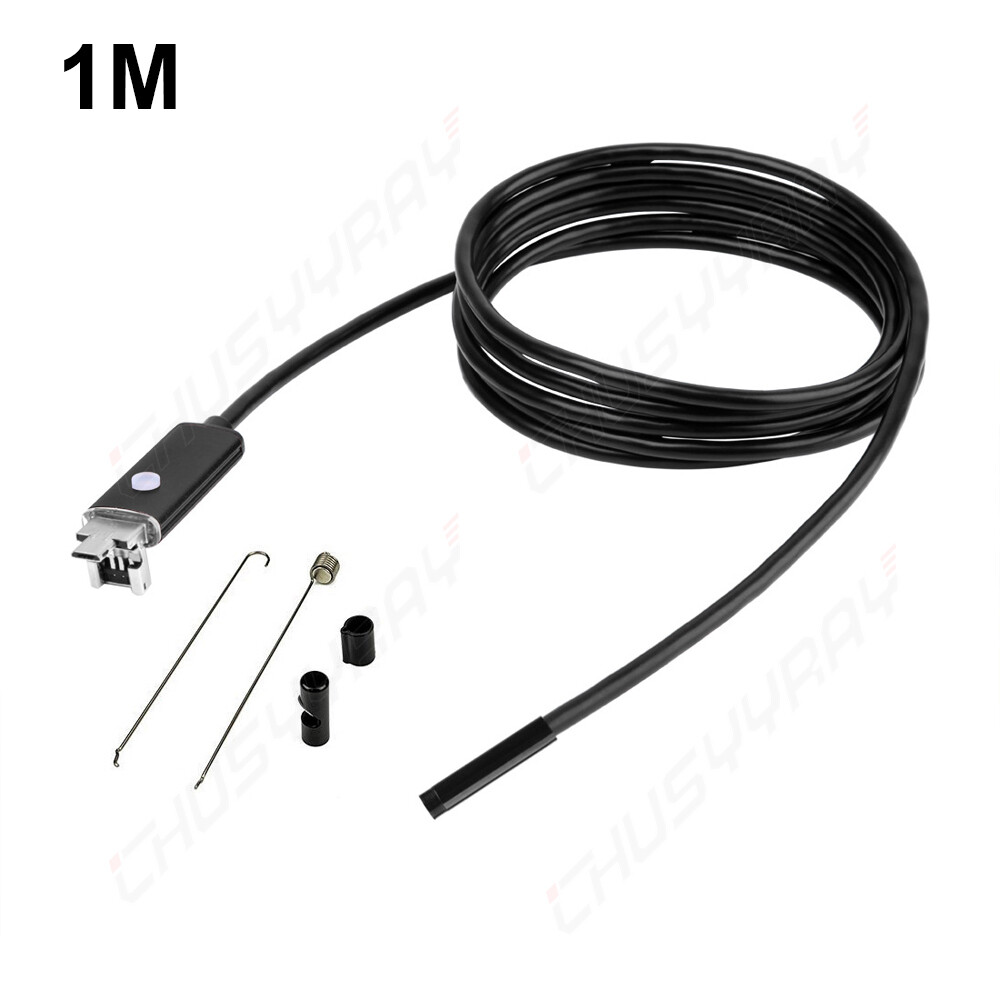 7mm 2in1 Waterproof USB Endoscope Borescope Snake Inspection Camera Android PC