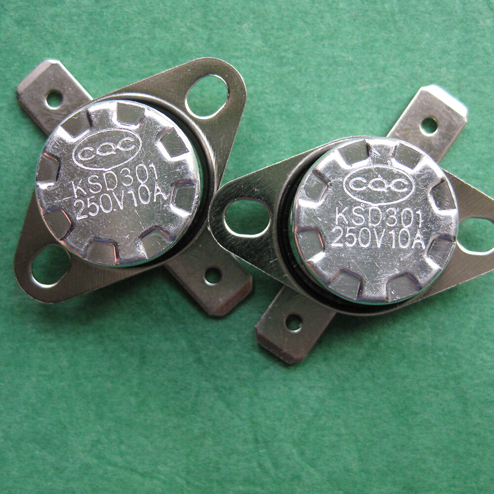 2pcs KSD301 70°C / 158°F Degree Celsius N.C. Temperature Switch Thermostat