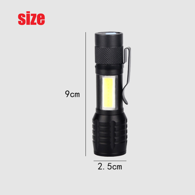 2 Pack LED Super Bright Flashlight Rechargeable Torch Tactical Lamp USB+ Battery