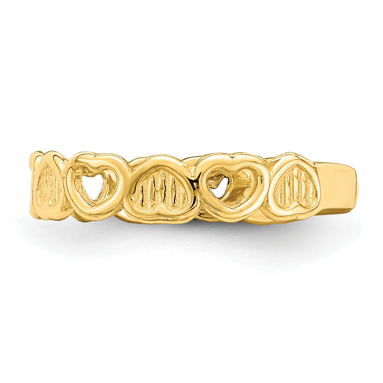 14k Adjustable Heart Toe Ring R798