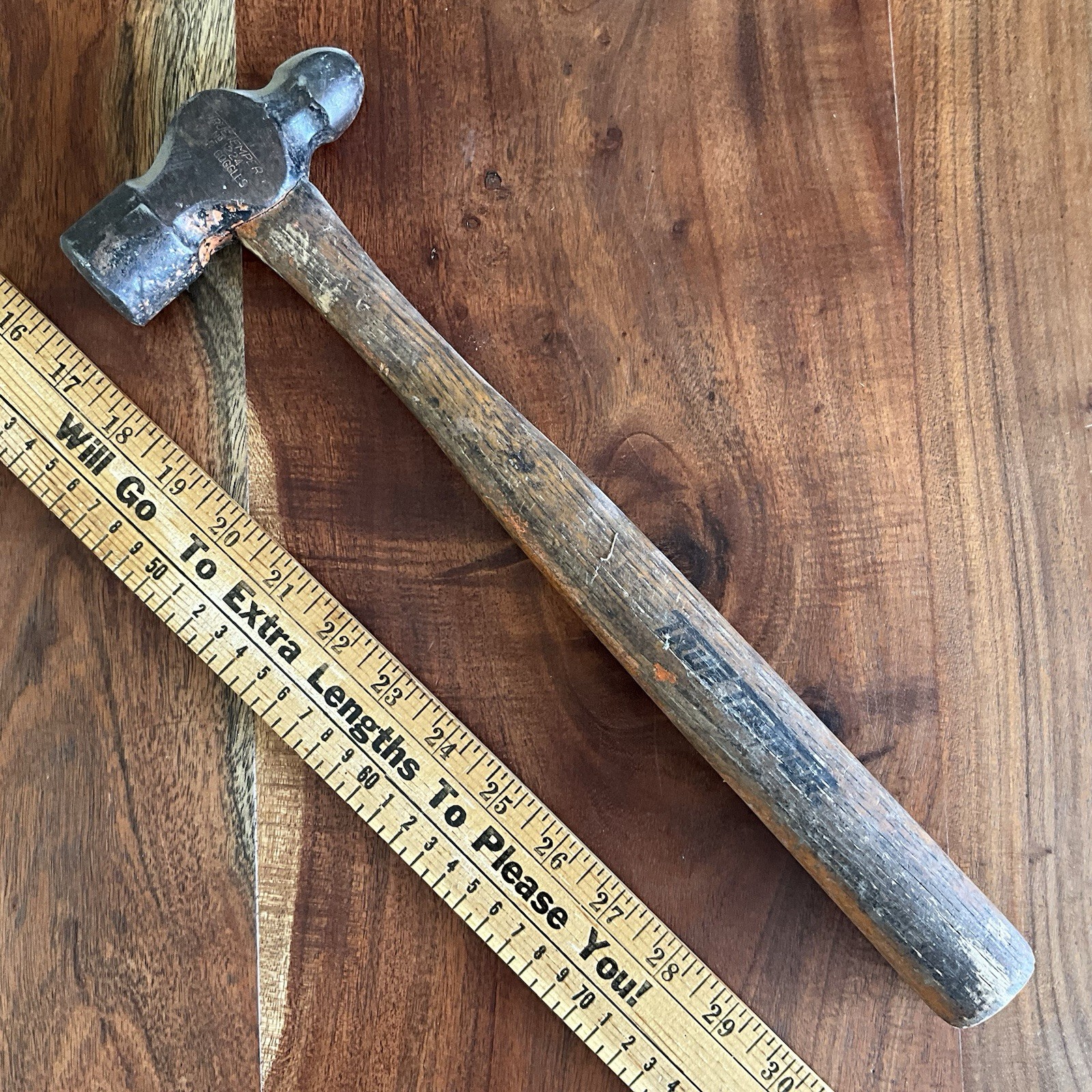 Vintage True Temper 1224 Ball Peen Hammer Head 24oz.