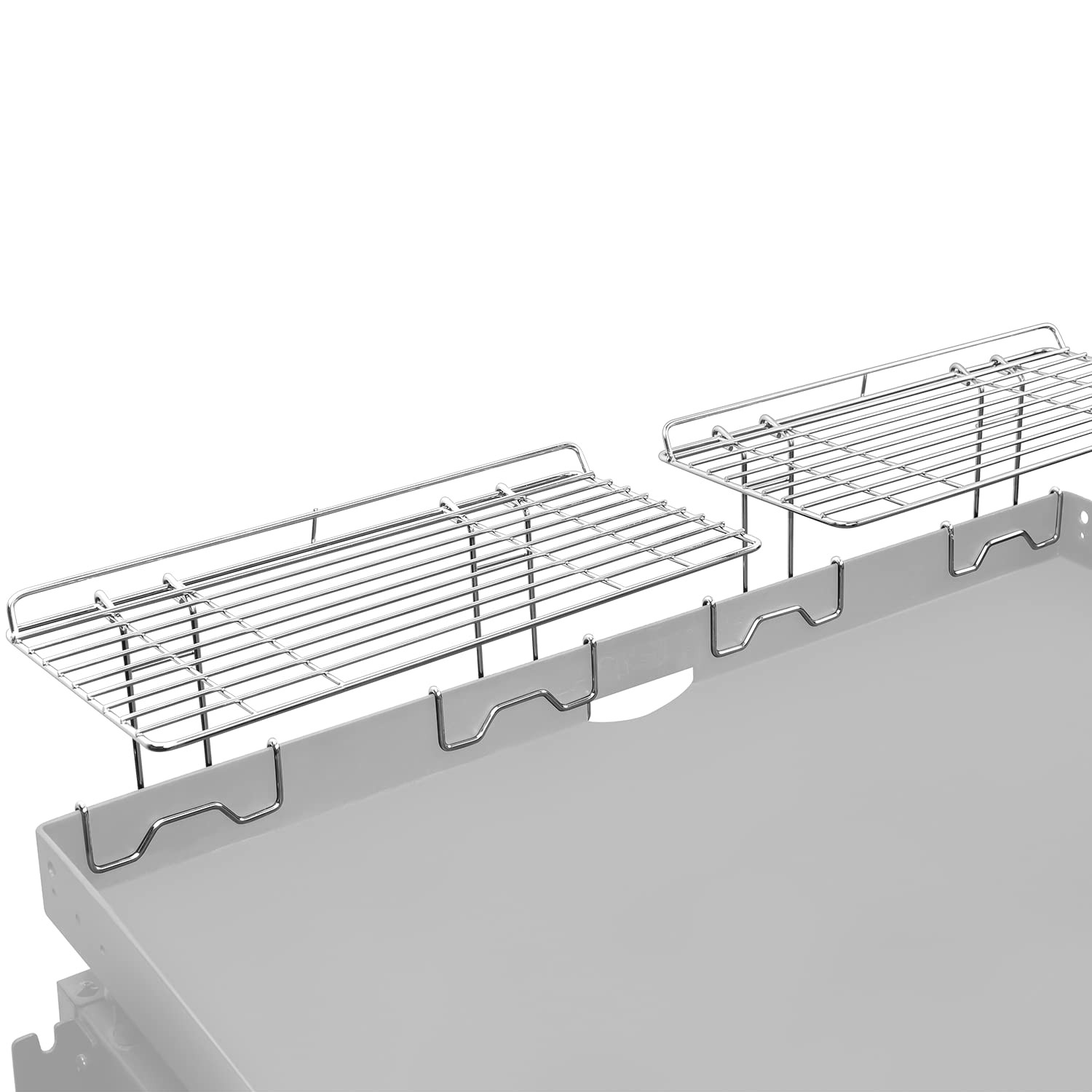2Pcs Blackstone Griddle Warming Rack, Heavy Duty Steel Grill Warming Rack Com...