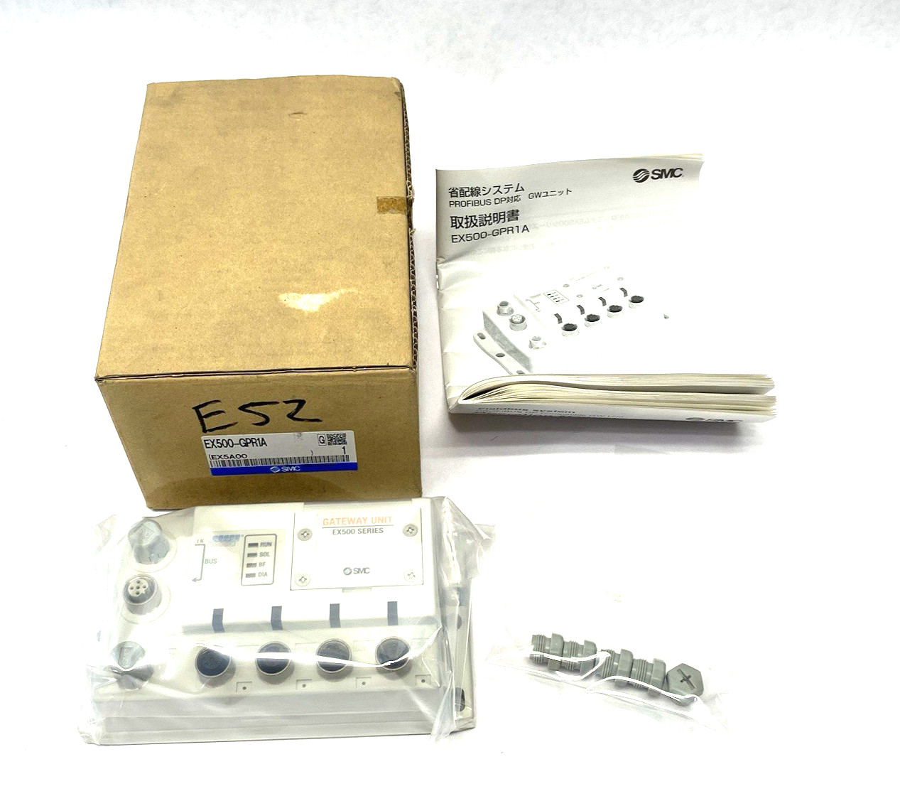 SMC EX500-GPR1A Serial Interface Unit, PROFIBUS, 64/64