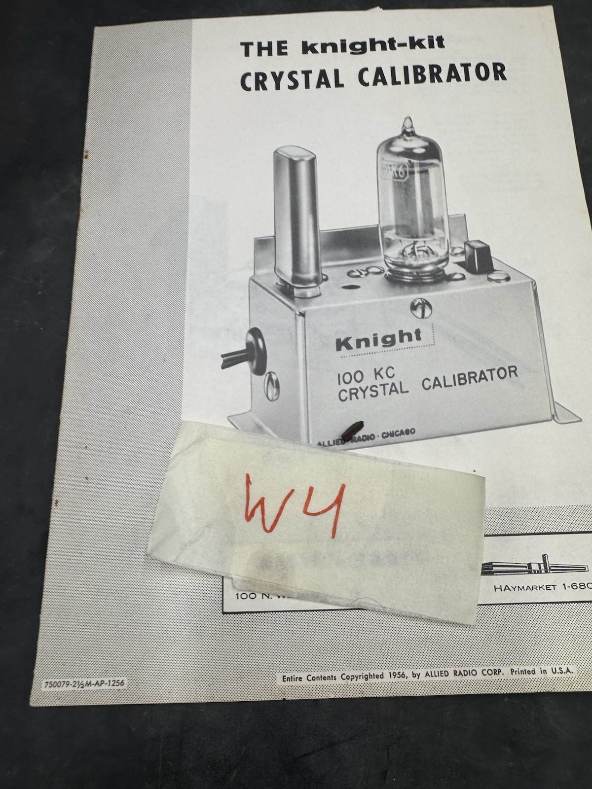 KNIGHTKIT X-10 CRYSTAL ORIGINAL MANUAL