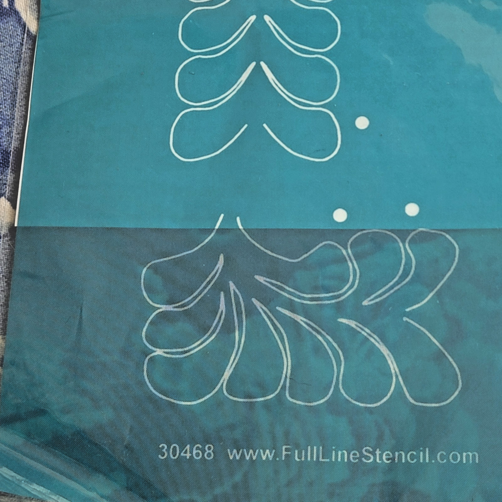 NIP Full Line Stencil #30468 Easy Feather Border Mexico