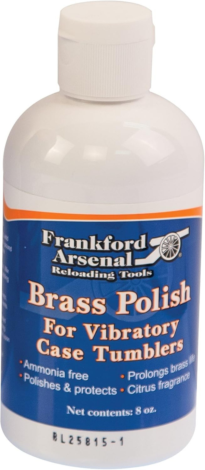 Ammonia-Free Quick-N-EZ Brass Polish 8 oz Citrus Scented for Tumbler