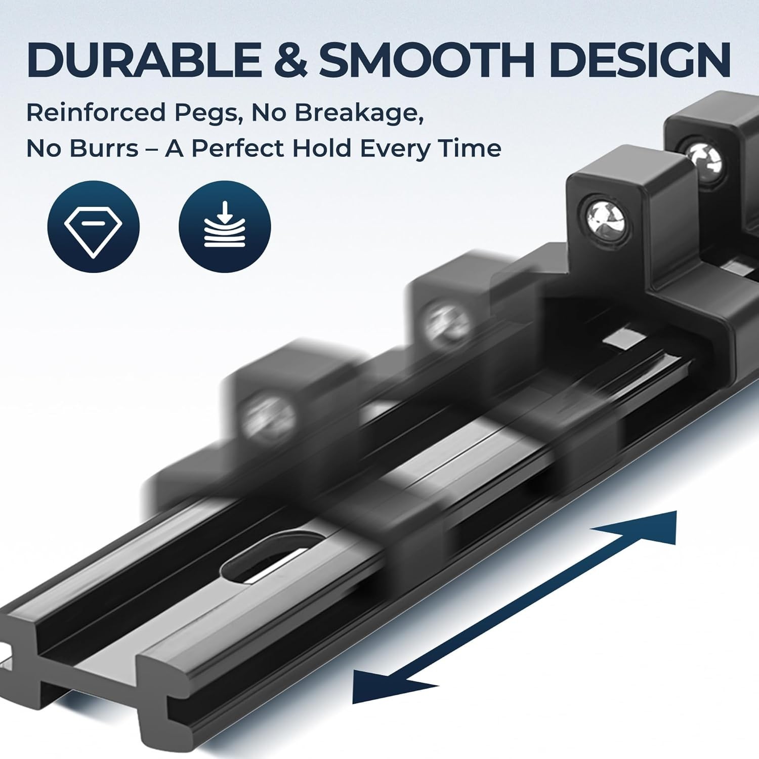 Professional Grade Socket Organizer - 1/4, 3/8, 1/2-Inch
