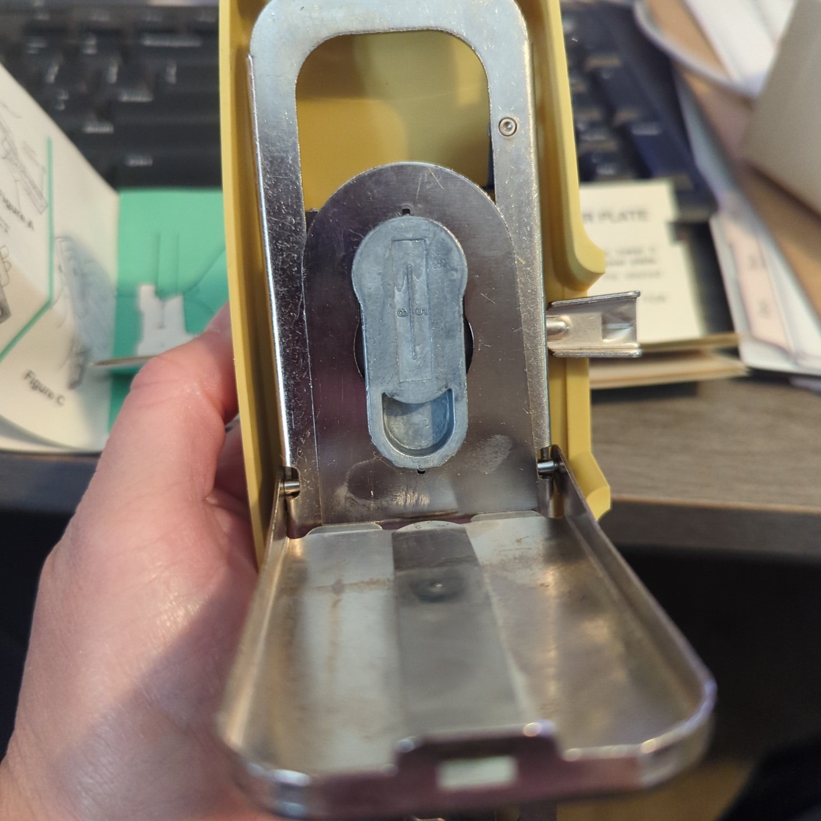 Vintage Sears Kenmore Buttonholer Attachment w/Templates Box Instructions M351