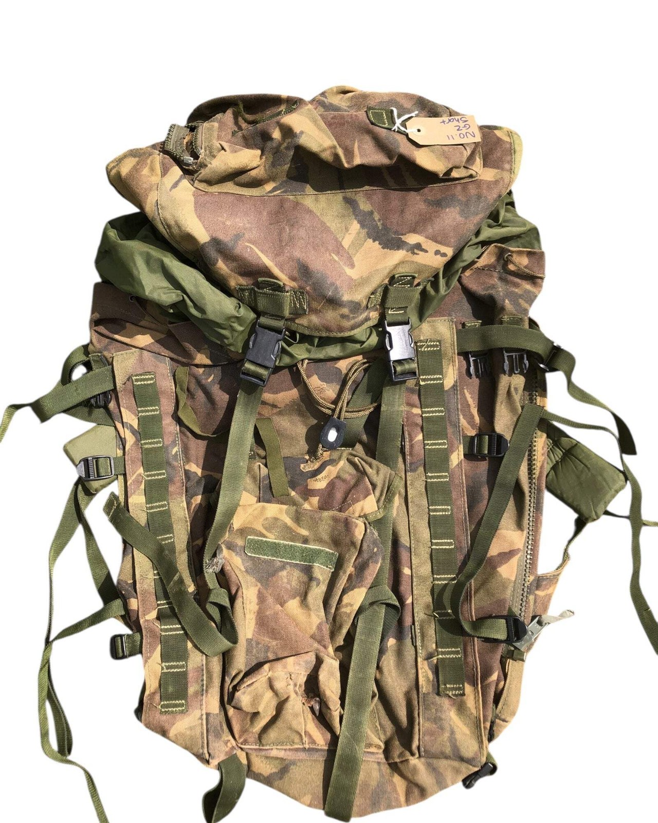 Dpm Bergen British Army 100 ltr bergen DPM short back no spine grade 2