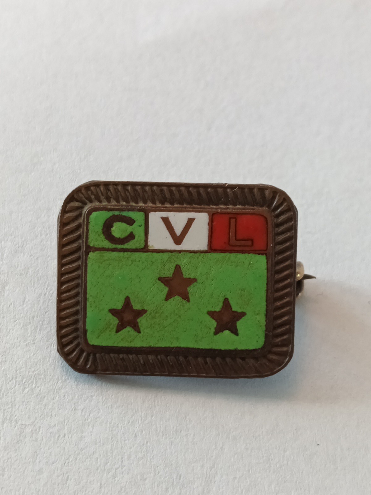 Partisians Badge CLN CVL Italian Communist Party PCI 3 Stars