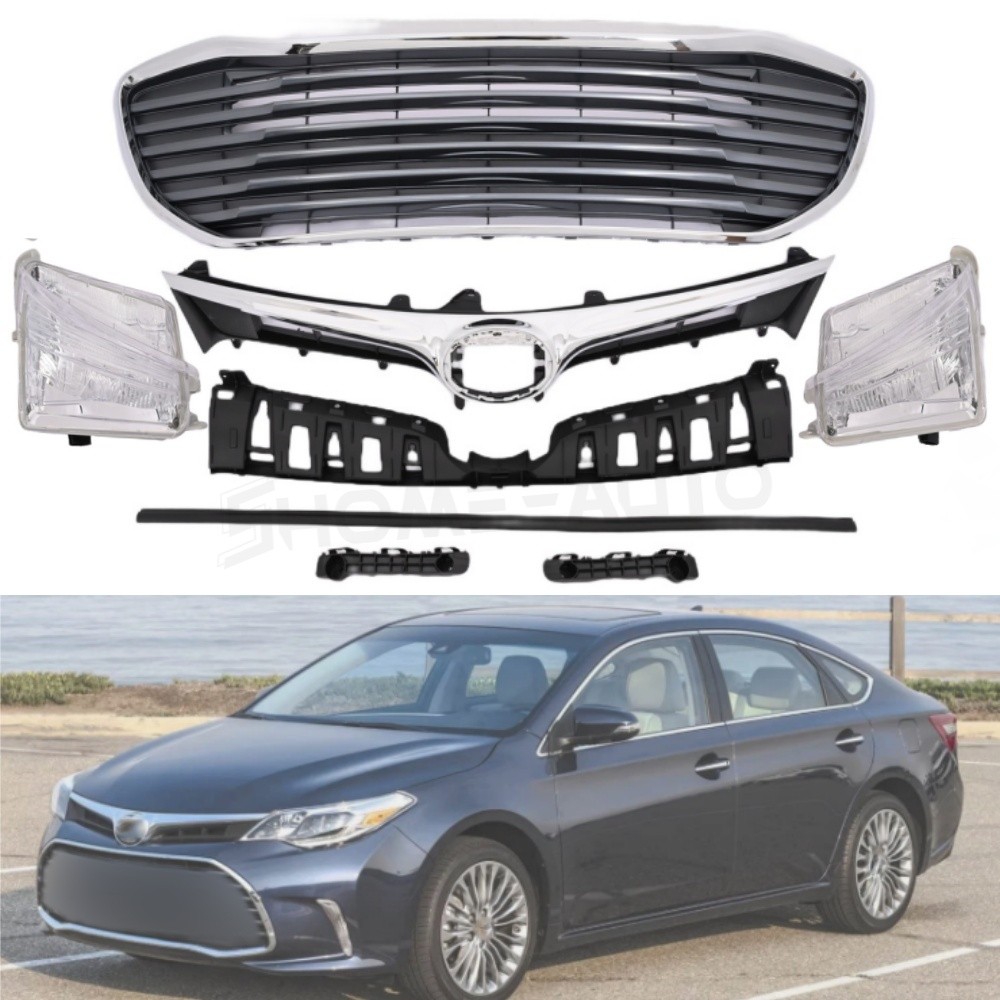 7PCS Front Grille Foglight Lamp Support Brackets For Toyota Avalon 2016-2018