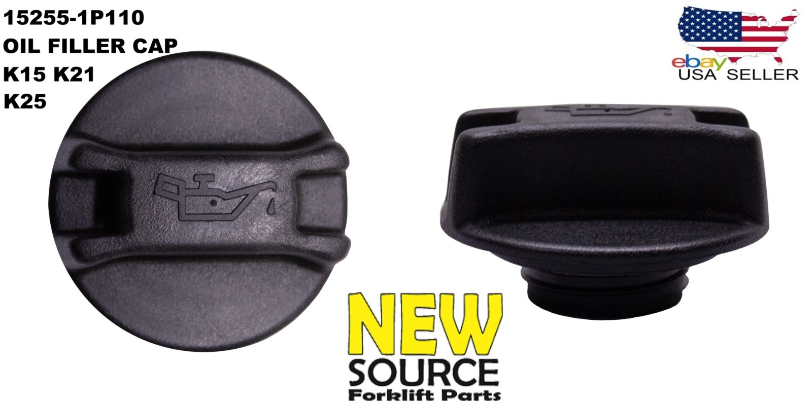 15255-1P110 91H20-00420 OIL FILLER CAP FOR NISSAN K15 K21 ENGINES FORKLIFT