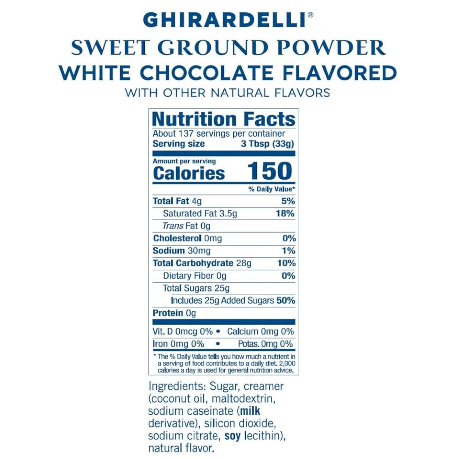 Sweet Ground White Chocolate Flavored Beverage Mix, 10-Pound Package