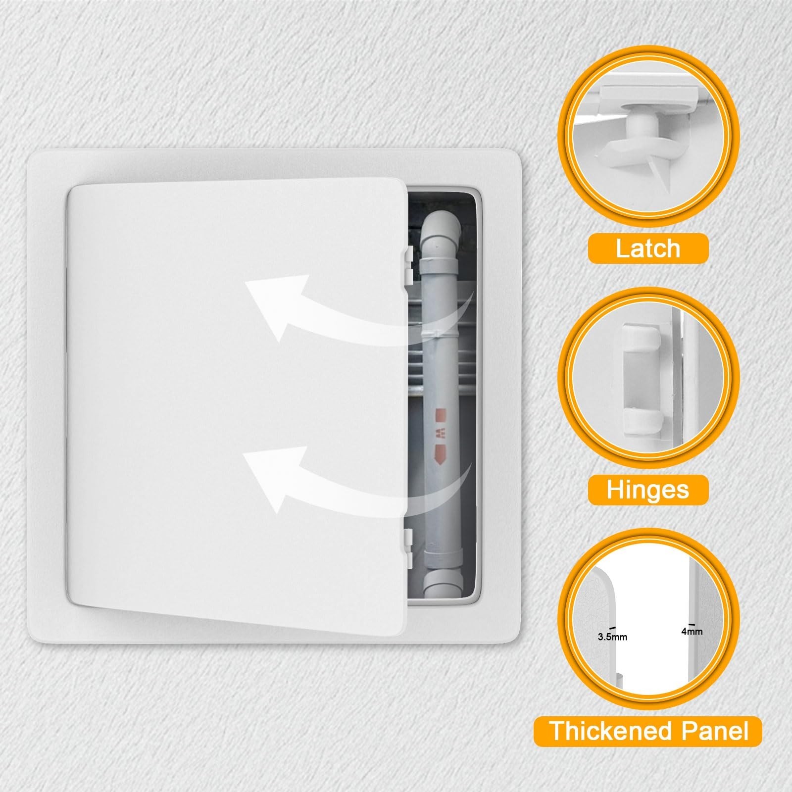 Drywall Access Panel 22x22 Inch | Ceiling & Plumbing Door | Durable Plastic, Eas