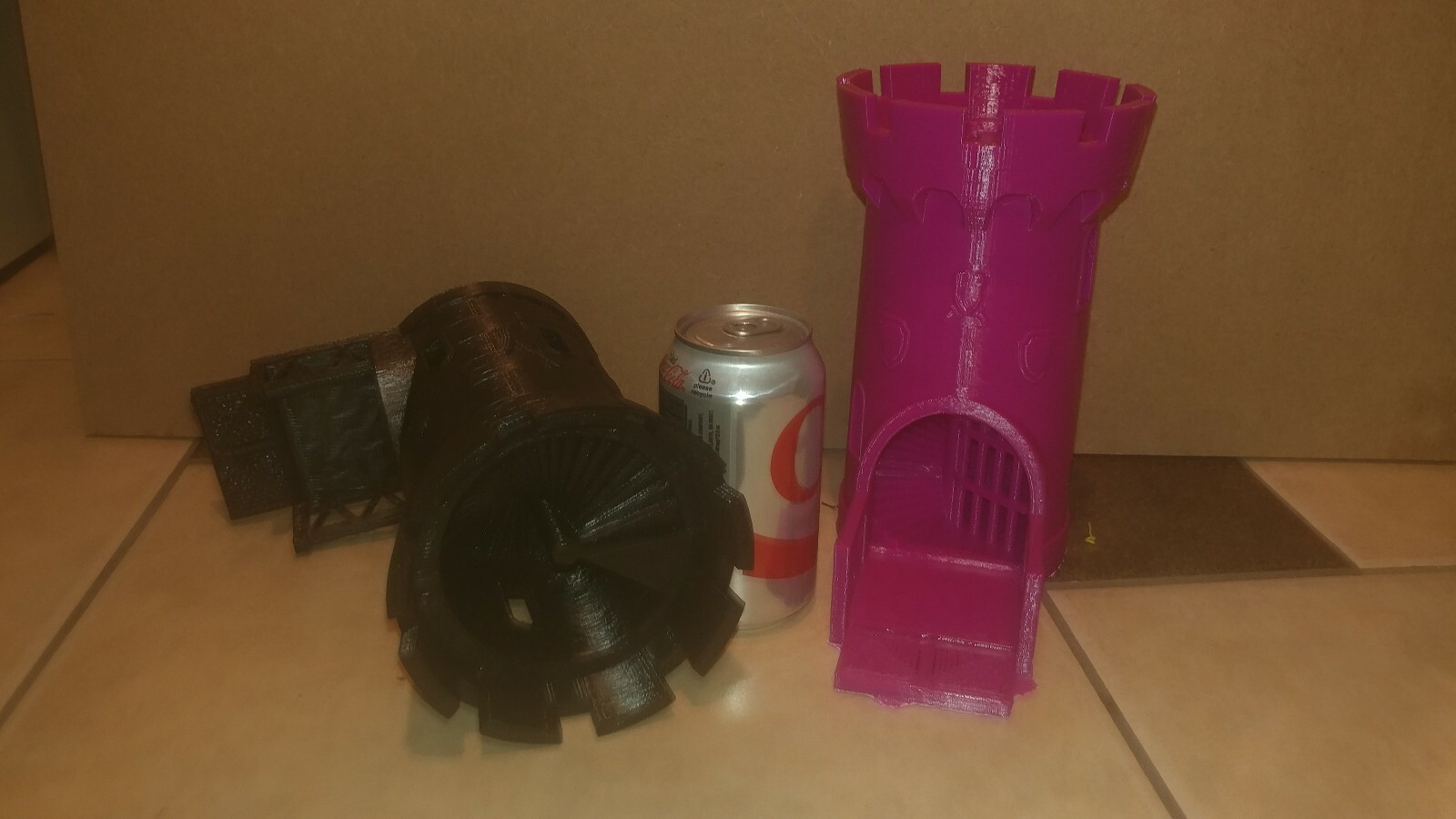 HUGE Dice Tower, OVER 8" TALL! Dice Roller, Dungeons & Dragons, LARGE DICE TOWER