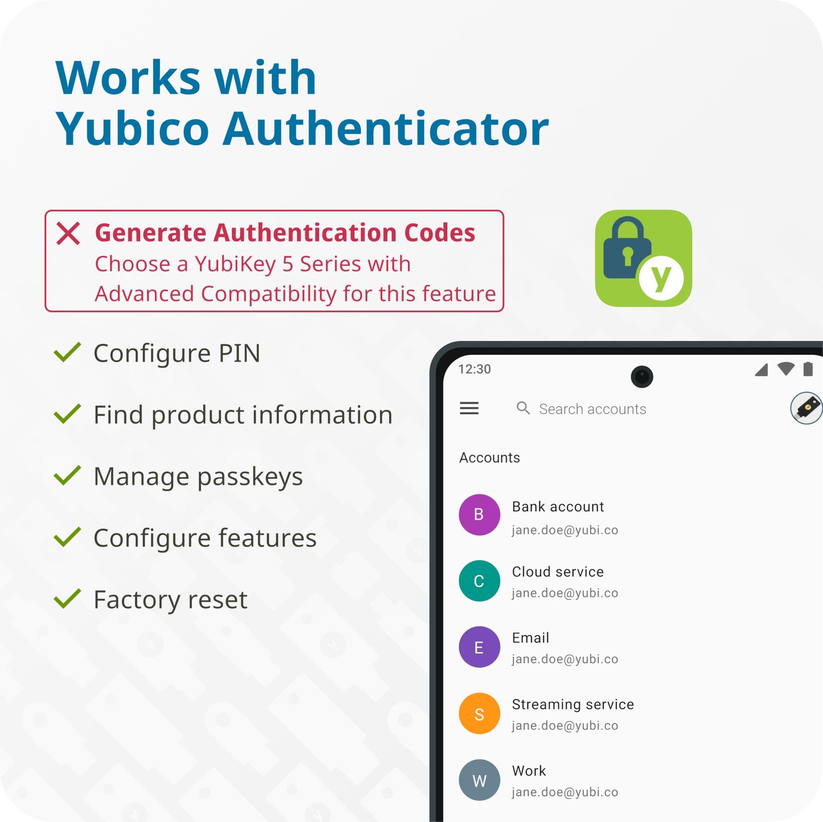 NFC Security Key - Multi-Factor Authentication, USB-C, FIDO Certified