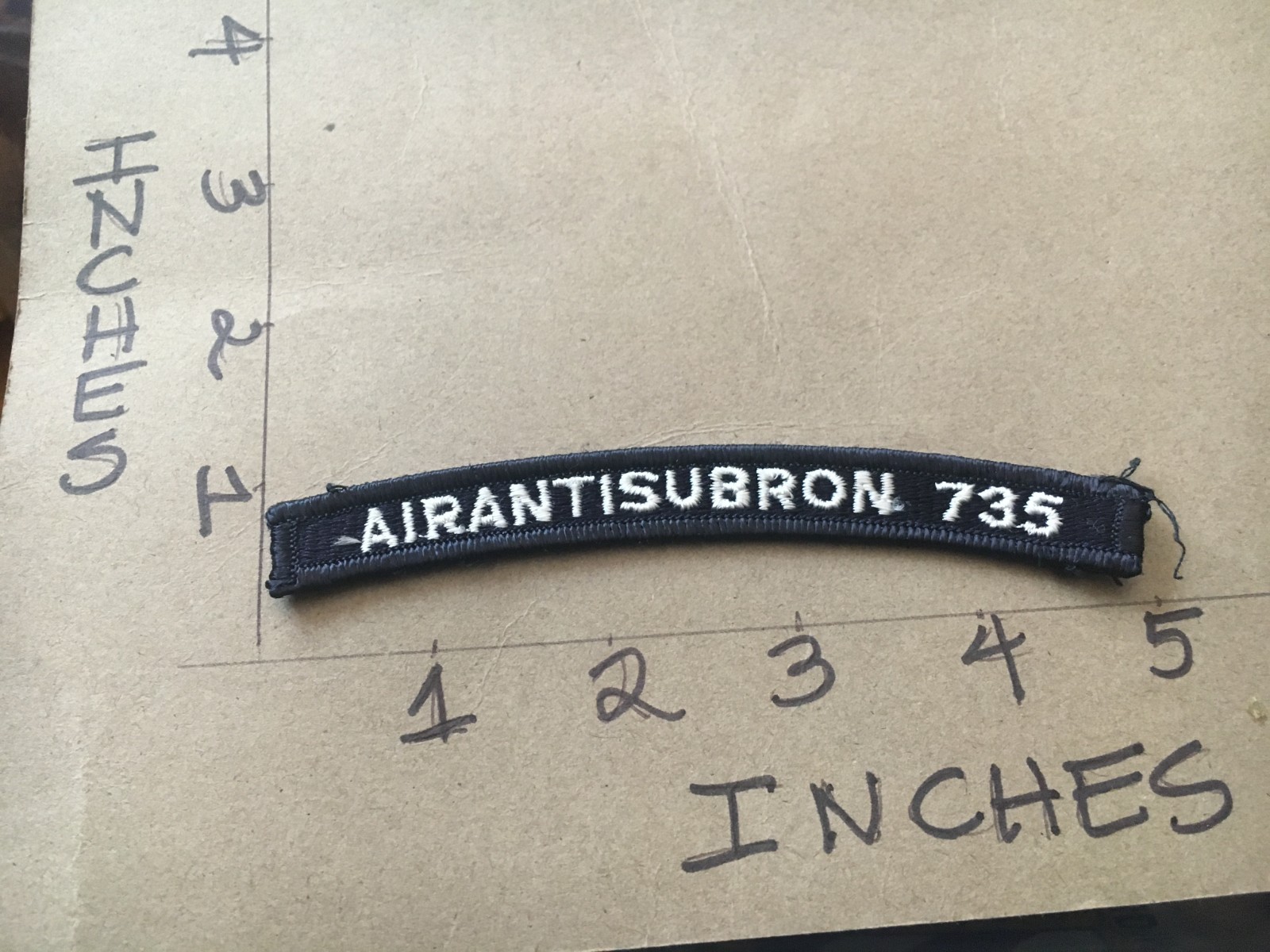 US NAVY SHOULDER STRIP TAB *** rocker *** Patch Airantisubron 735