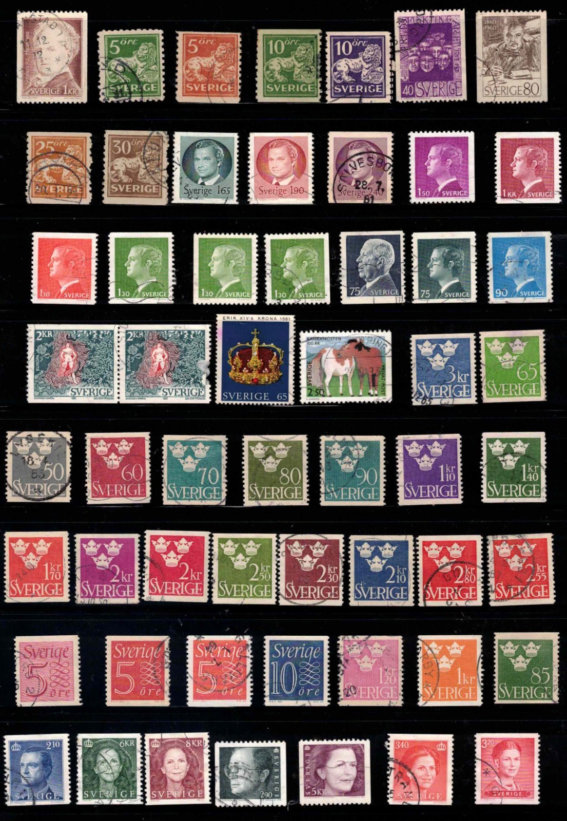 SWEDEN SVERIGE  Stamps, vintage  Worldwide Lot Collection