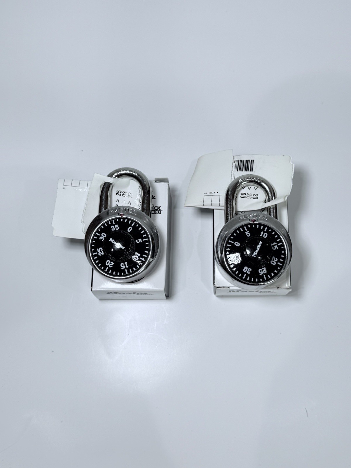 2 Pcs Master Lock 1502 Combination Padlock Round Dial Block Guard Locker Padlock