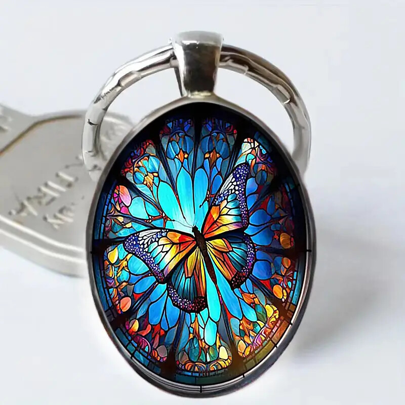 Creative Colorful Butterfly Keychain