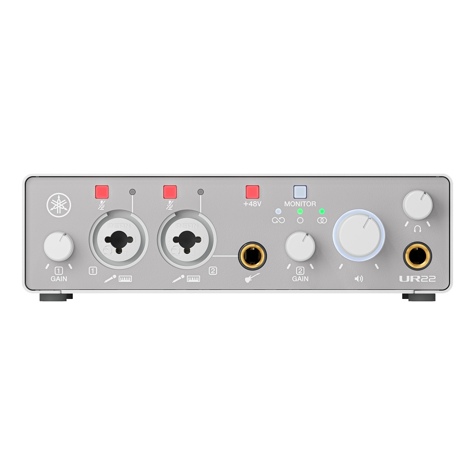 Yamaha Pro Audio UR22MK3 W White Audio Interface with Cables Package