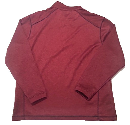 Pebble Beach Men's Performance 1/4 Zip Long Sleeve Red Golf Pullover - Size L