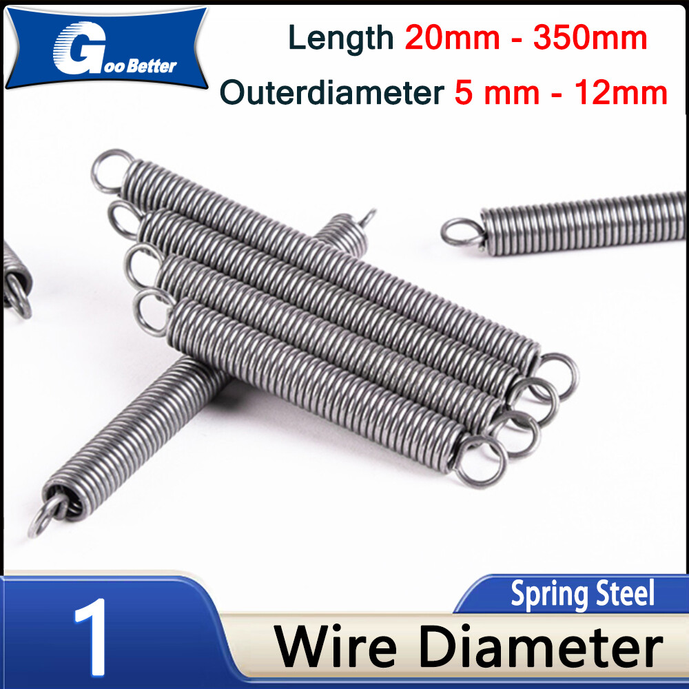Tension Spring 1mm Wire Dia Springsteel Expansion Extension Extending Springs