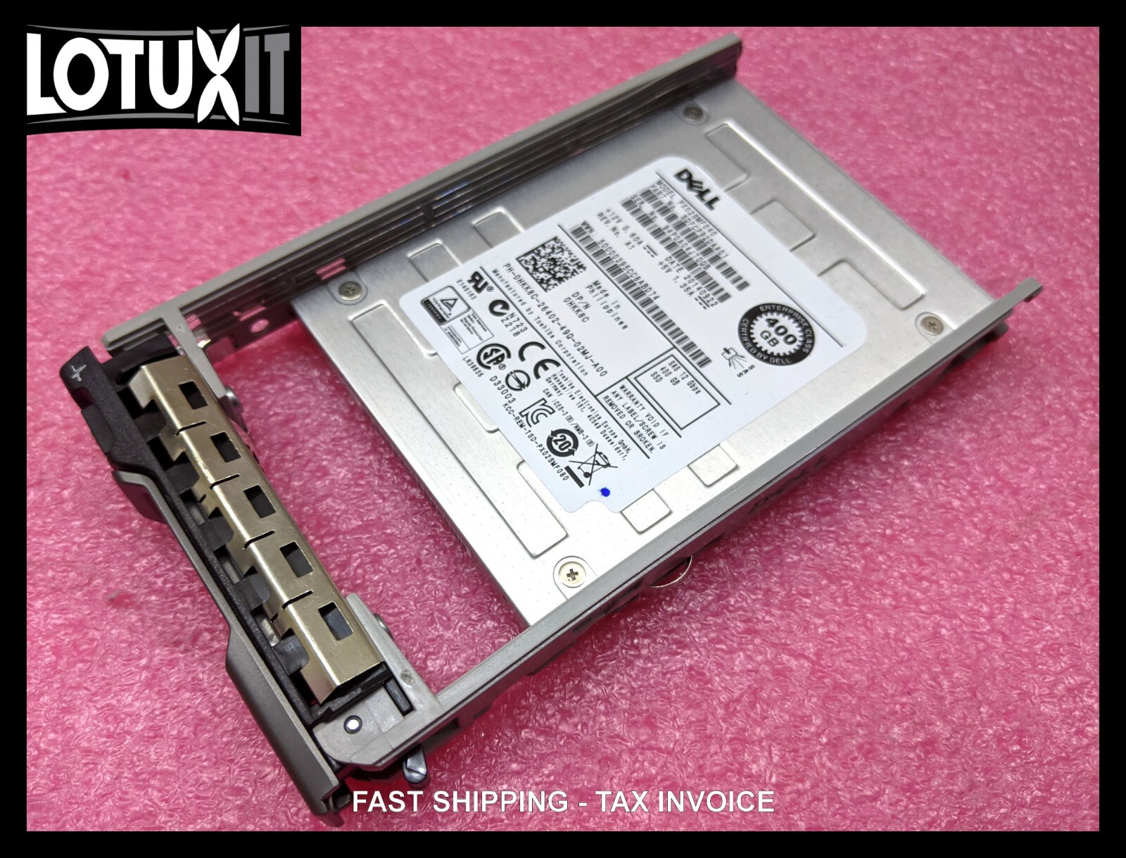Dell 400GB 2.5'' 12G SAS MU SSD HKK8C PX02SMF040 12Gbs 12th 13th Gen
