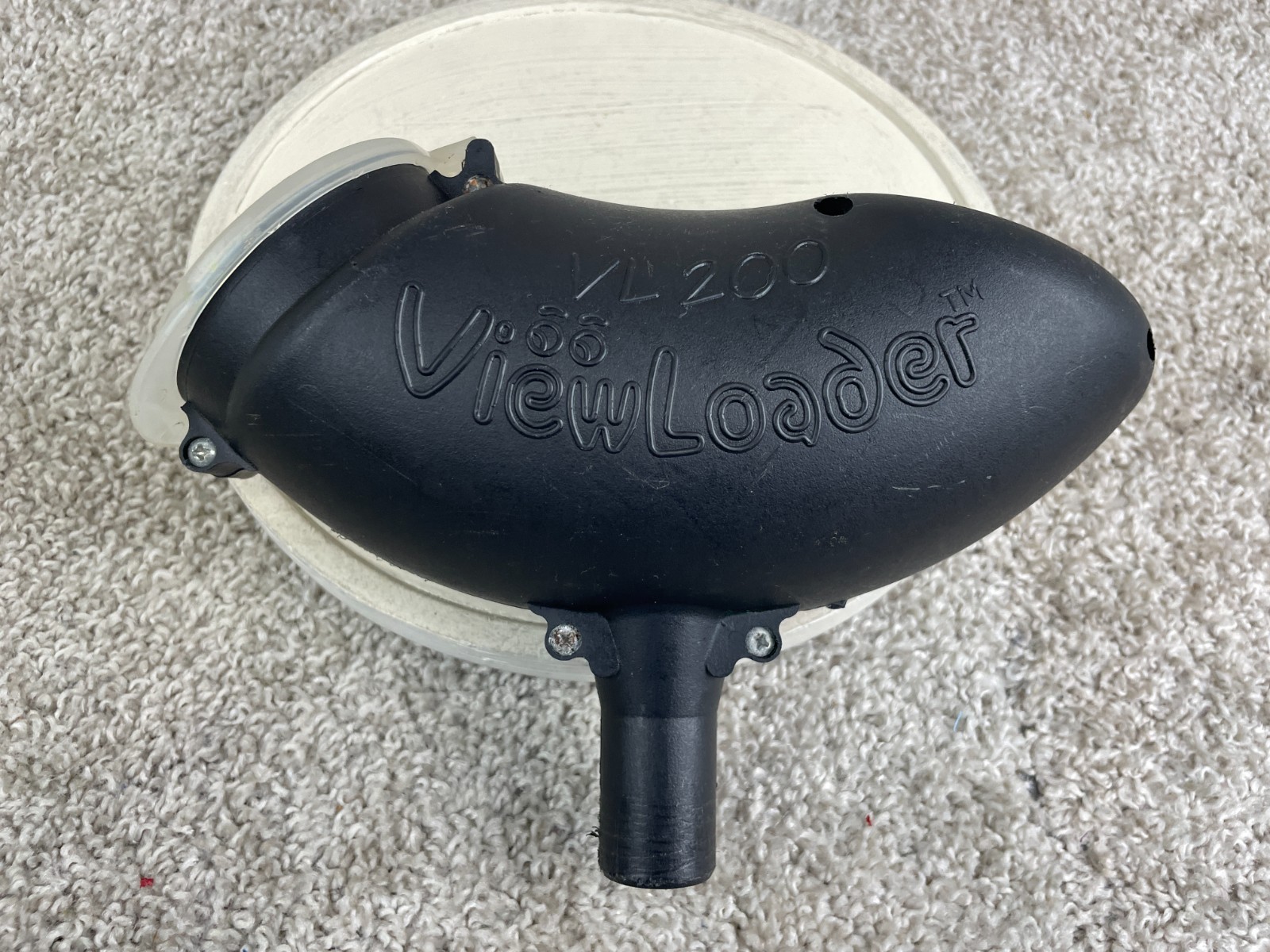 Viewloader VL-200 Paintball Hopper 200-Round Capacity Durable Black Plastic