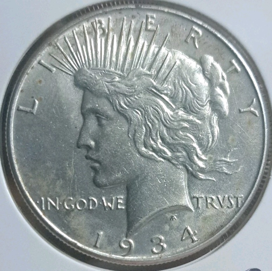 🇺🇸  1934 $1 Peace Silver Dollar - P-48