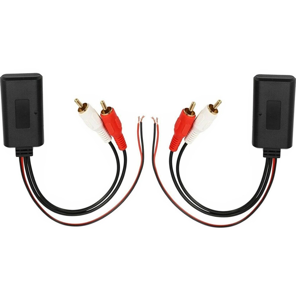 2Pcs Universal Car Wireless Bluetooth Receiver Module AUX Audio Cable Adapter