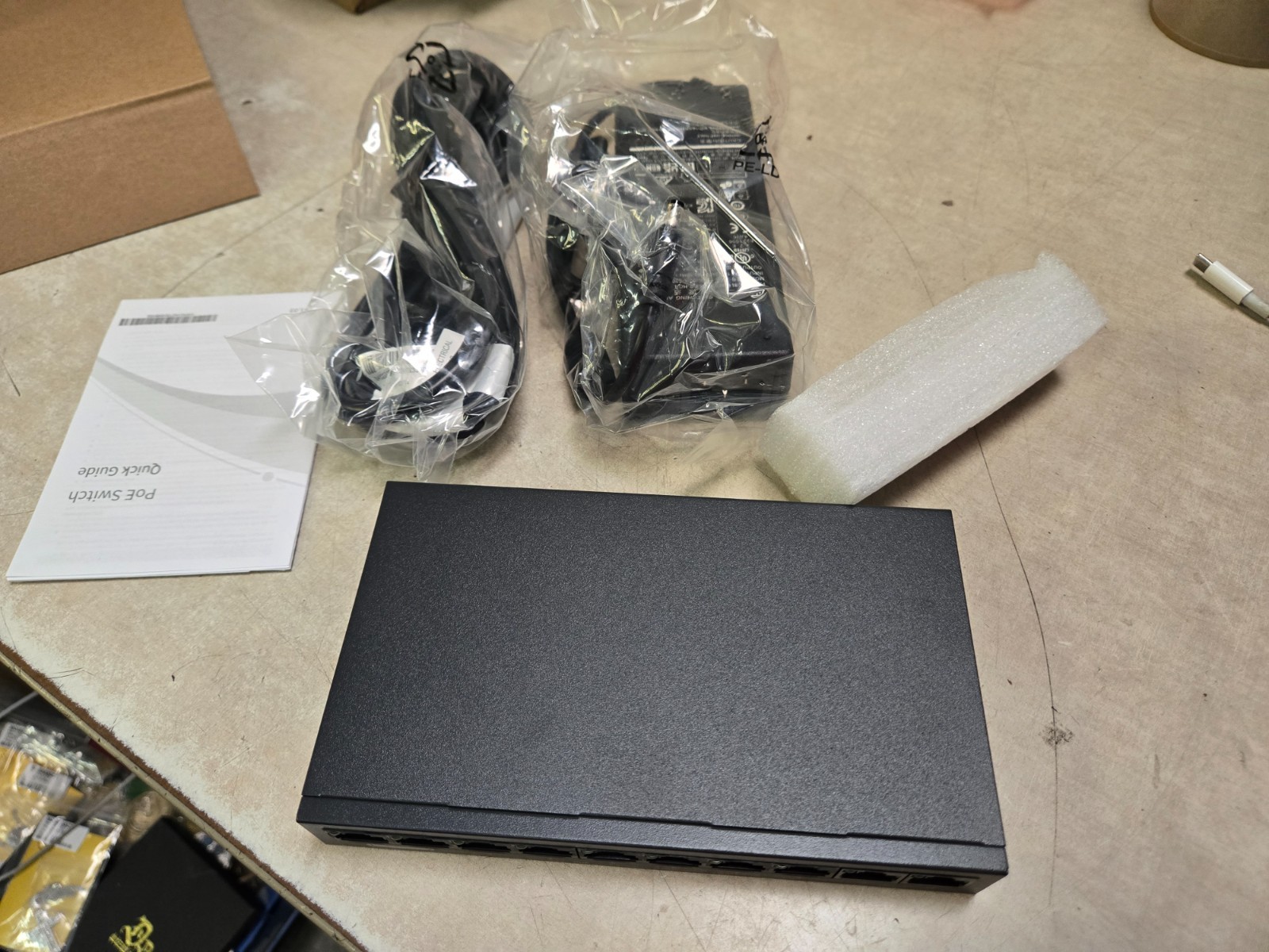 Ethernet Switch NSW2020-10T-POE-IN-NB New Open Box 8 port 2 uplink