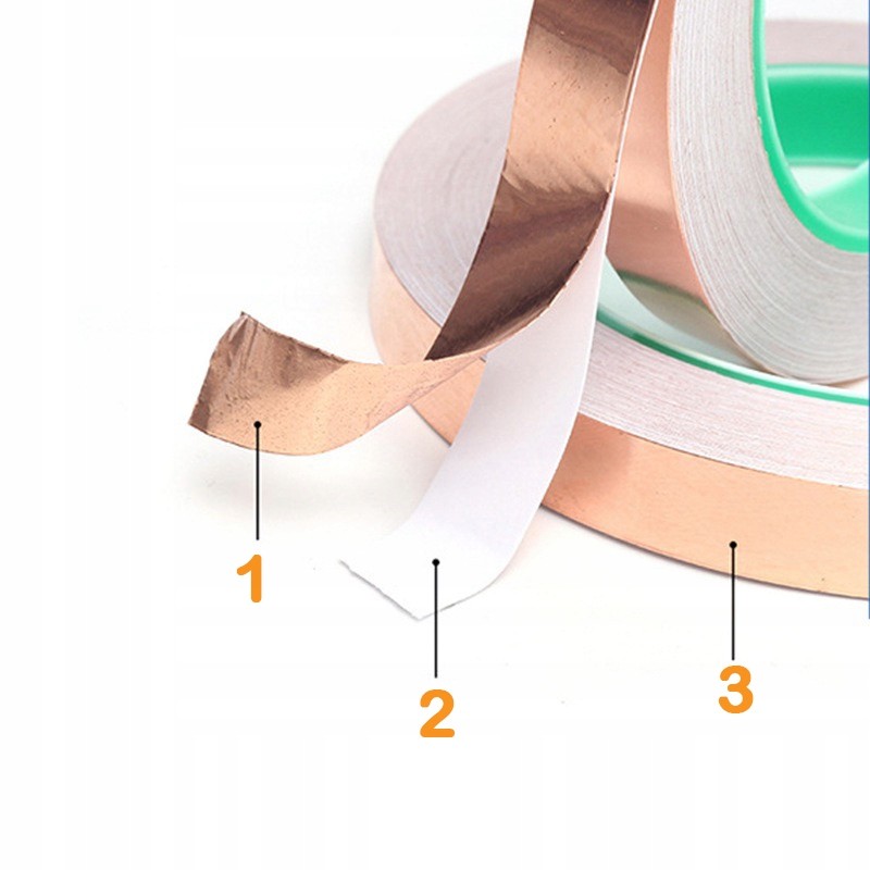 Rosfix Copper Tape 3mm X 20m | Conductive on Both Sides