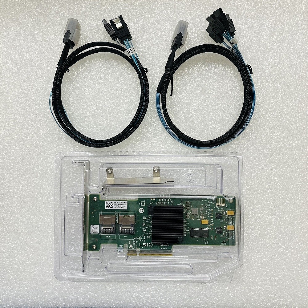 LSI 9210-8i SAS SATA 8-port FW 9211 IT P20 mode HBA Card + 8087 SATA Cable