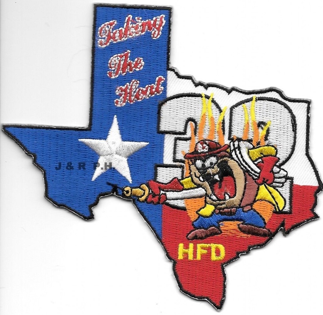 Houston Station - 32  "Taking the Heat", Texas (4.5" x 4.25")  fire patch