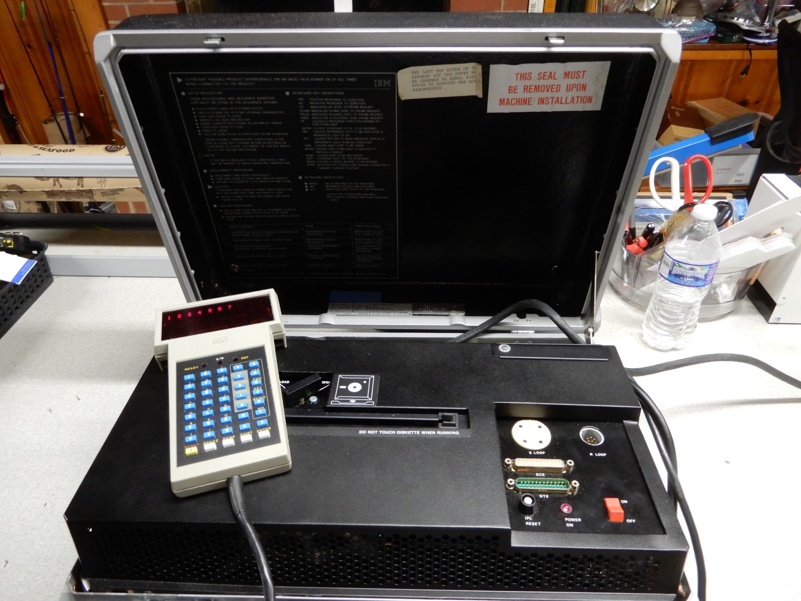 IBM Model 901X 001 Computer Maintenance System Boots 8" Floppy Disc Drive