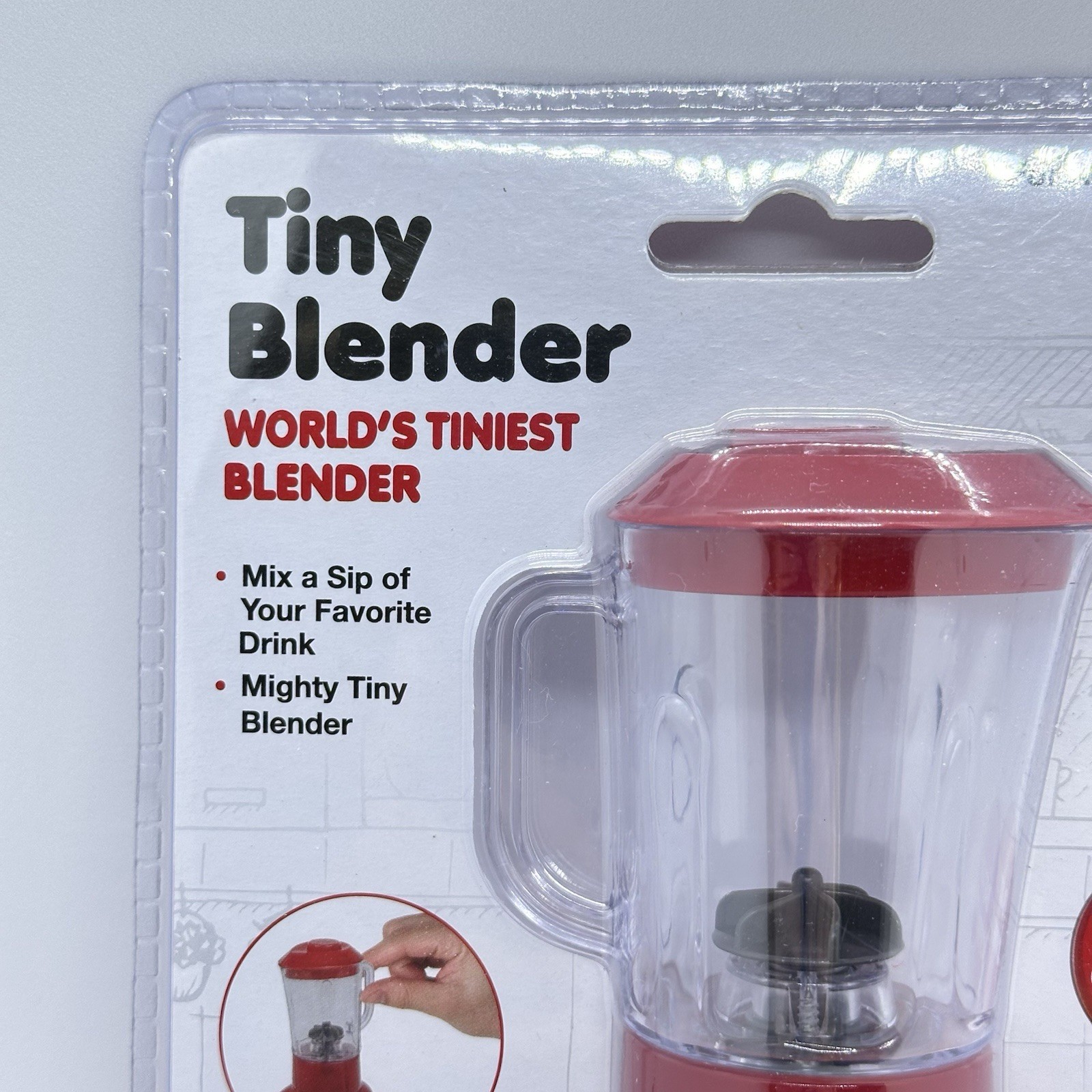 New Playmaker World's Tiniest Real Working Blender Red Miniature Functional NIP