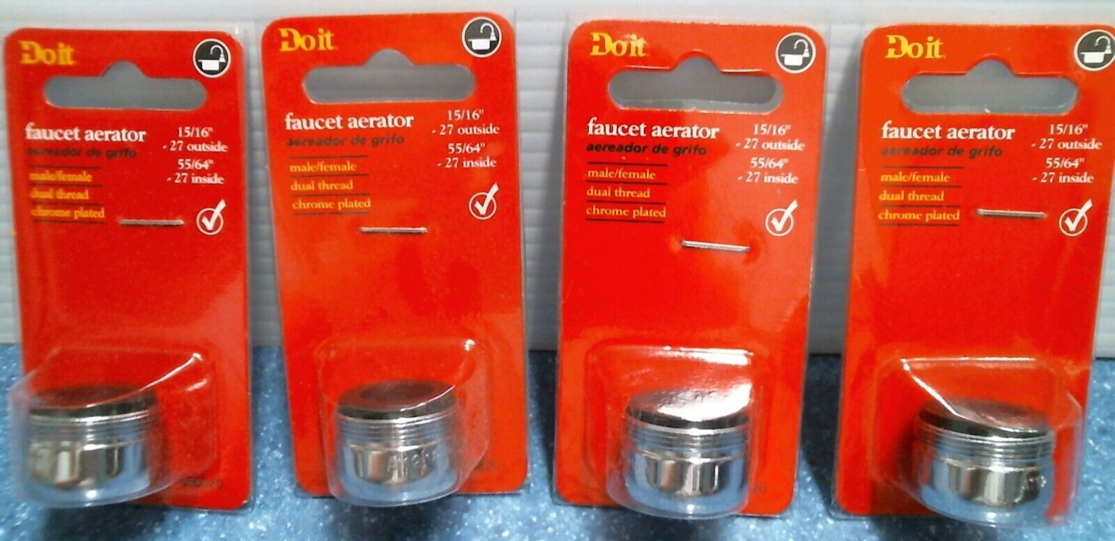 Do It Best Faucet Aerator, DUO male/Female, LOT OF 4 (456820) FS