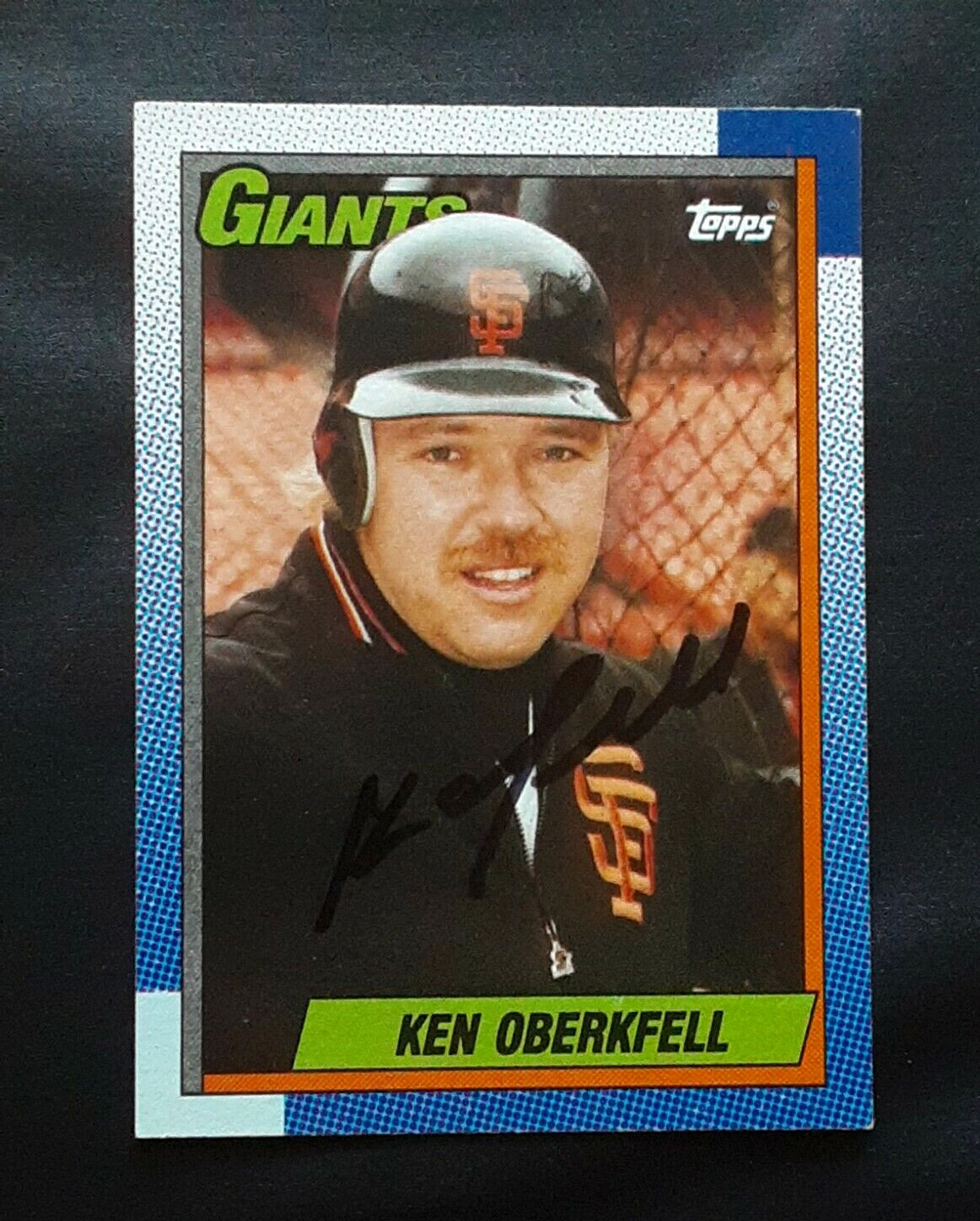 KEN OBERKFELL SAN FRANCISCO GIANTS 3RD BASEMAN SIGNED AUTOGRAPHED BASEBALL CARD
