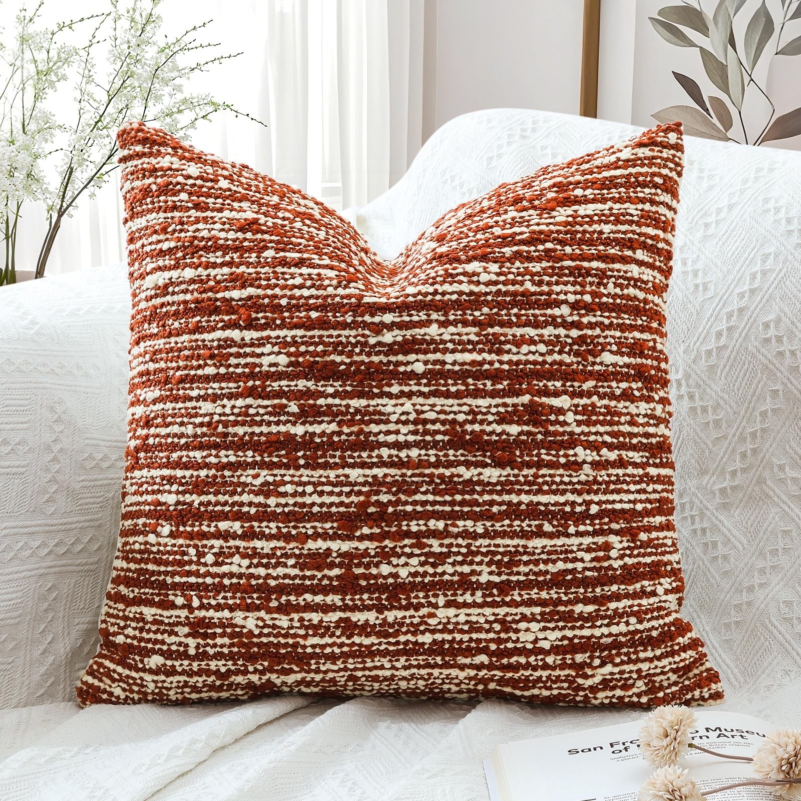 Artscope Throw Pillow Cover 18x18 Super Thick Body Pillow Cover Decorative Bo...