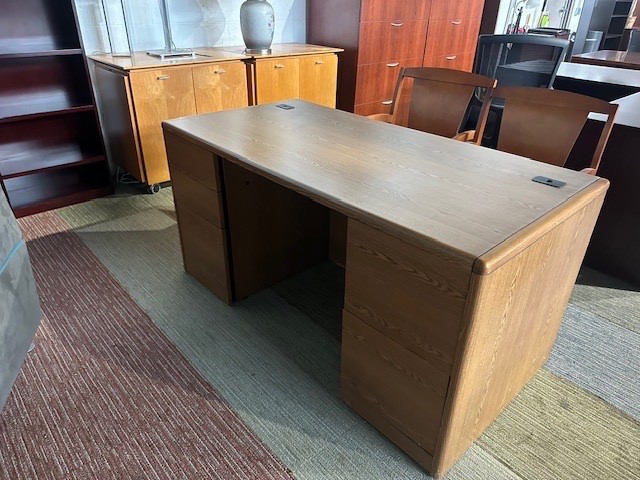 Double Pedestal Desk by HON Office Furniture / 60” L x 30” D