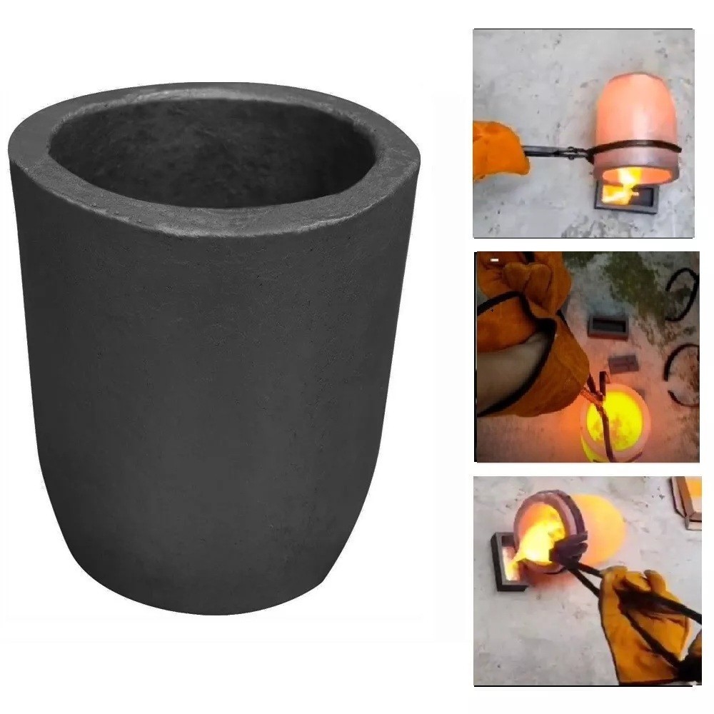 25 KG Clay Graphite Crucible for Metal Melting Foundry Tools with Casting Kit
