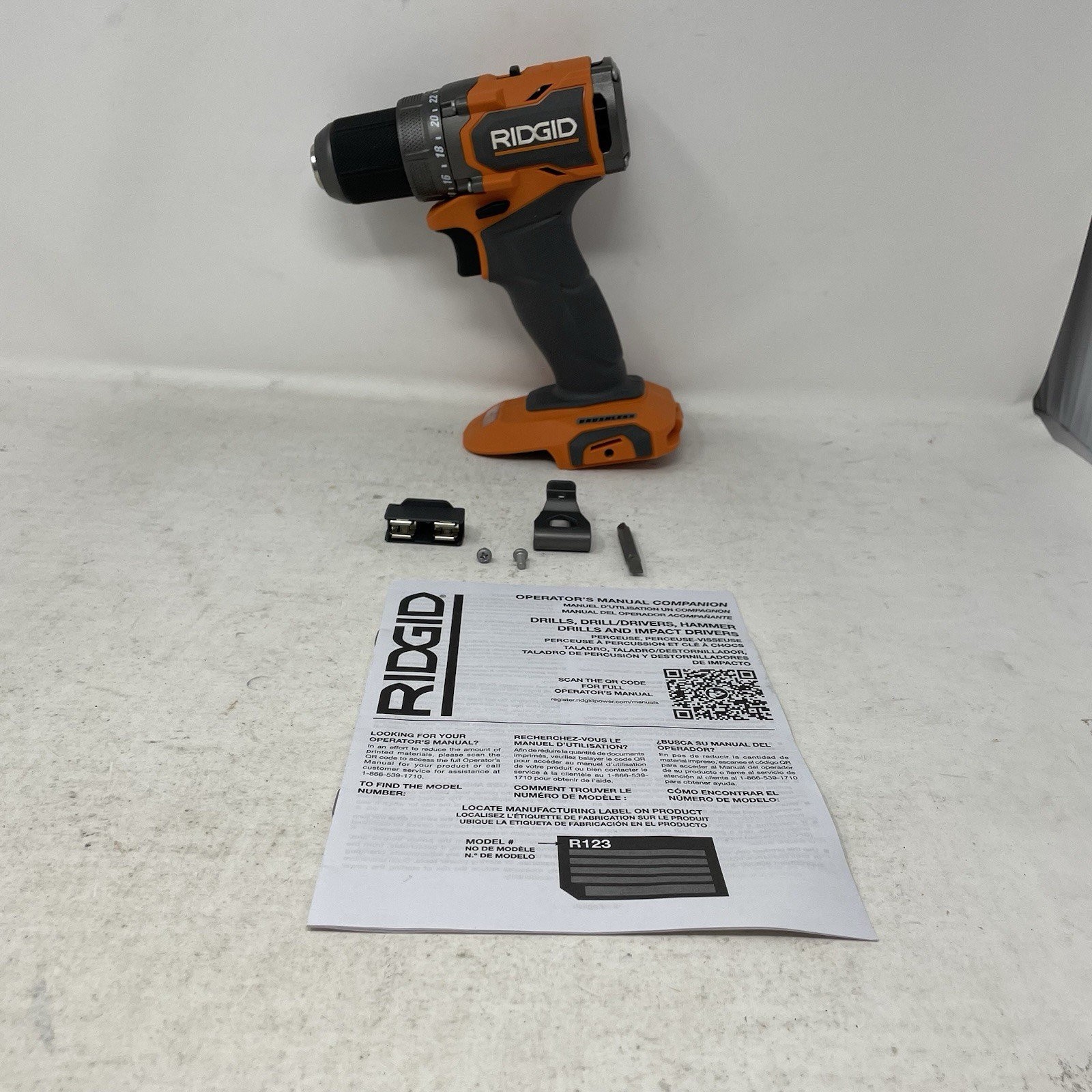 Ridgid 18V Subcompact 1/2 in Drill Driver Brushless Model R87012 *Tool Only*