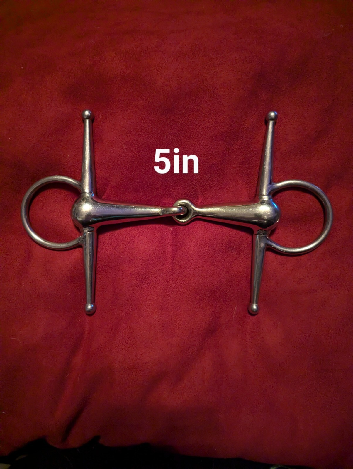 Full Cheek Snaffle Stainless 5" Fat Thick Horse Bit