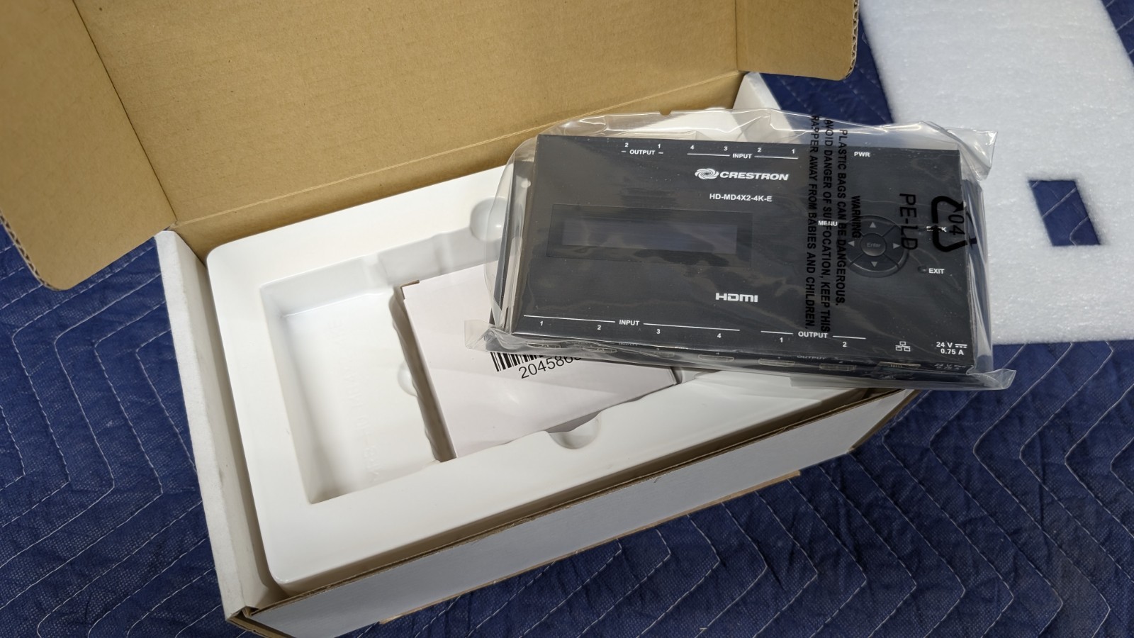 Crestron HD-MD4X2-4K-E HDMI Signal Switcher NEW Open Box