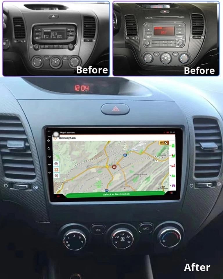 9 Touch Screen for KIA Forte 2013-2018 Wireless CarPlay Android Auto Backup Cam