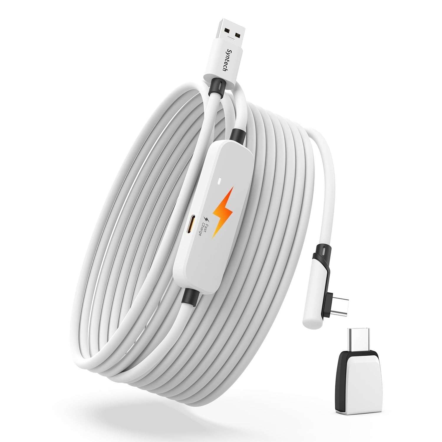 Advanced 20FT Oculus/Meta Quest Charging Cable with USB 3.0 Adapter - 3200 Mbps