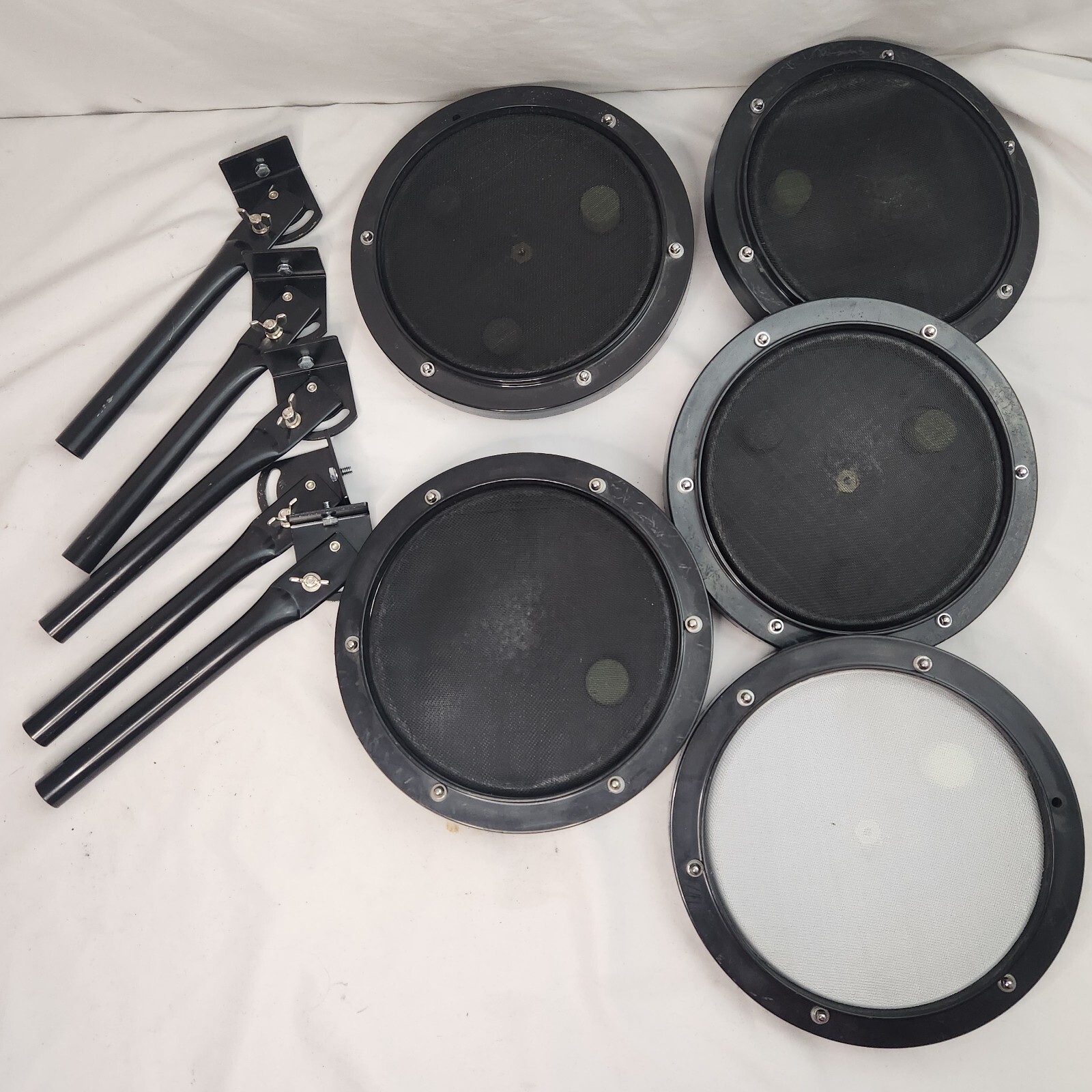 Hart Dynamics Prodigy Electronic Drum Lot of 5 Drum Pads W/ Posts Untested