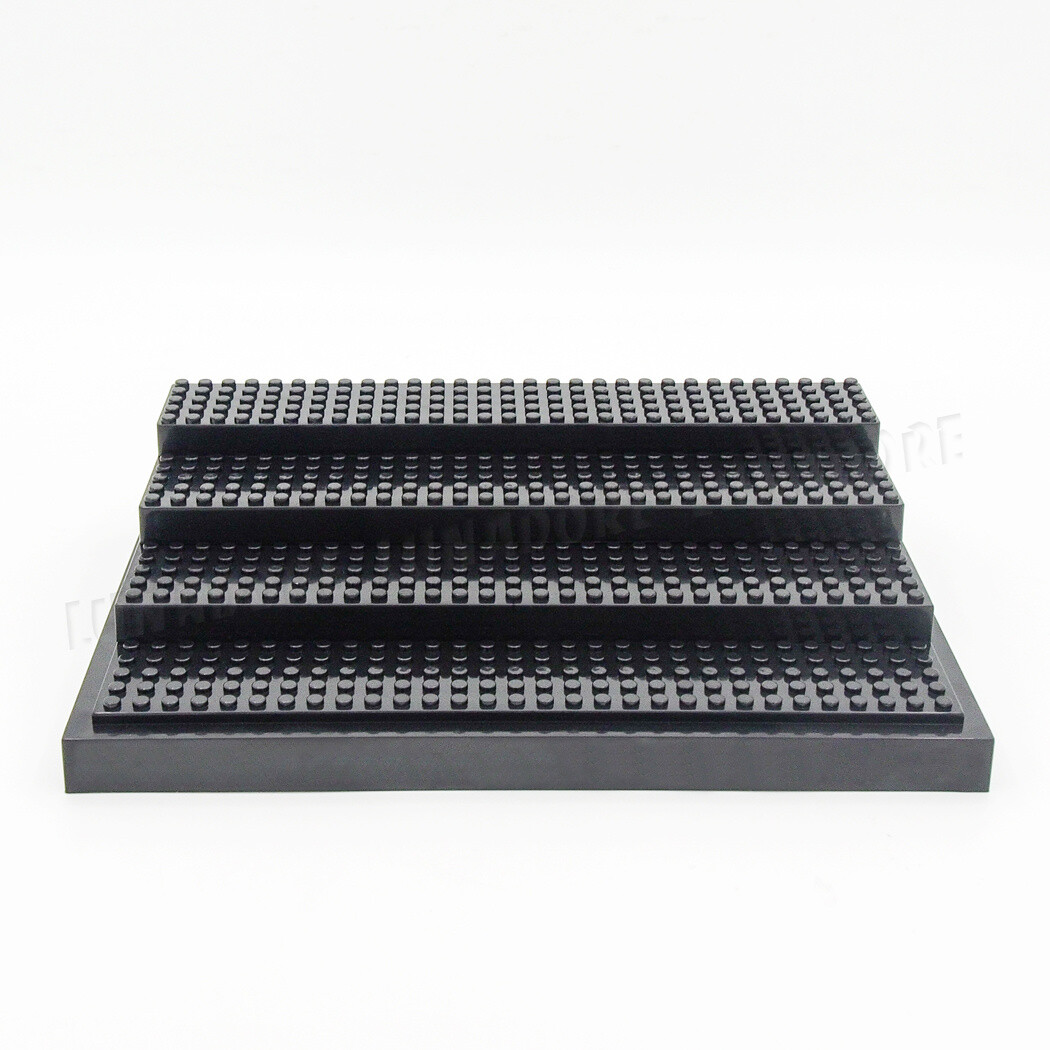 4-Steps Acrylic for Minifigure Display Case Stackable Box Clear Dustproof Clear