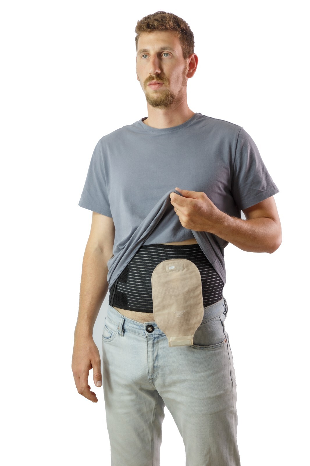 Movibrace Ostomy Abdominal Belt for Post-Operative Colostomy Ileostomy Surgery